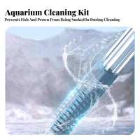 Manual Aquarium Water Changer Strong Suction Fish Tank Siphon Pump Easy Aquarium Sand Cleaner for Pet Owners, Home, Office