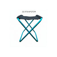 Long-Lasting 600D Oxford Material Aluminum Folding Stool Foldable Portable Fishing Stool Collapsible Design for Campers, Hikers, BBQ, Travel
