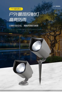 照树灯景观射灯插地灯led射树灯户外防水公园草坪地灯庭院投光灯 20W正白光/插地式