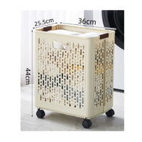 Foldable Laundry Hamper Integrated Handles Collapsible Laundry Basket