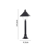 Decorative Design Mini Street Lamp Battery Operated Miniature Street Light Lightweight Small Scale LED Lamppost Pre-Wired for Children, Bedroom, Desktop