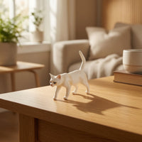 13 Pieces Cat Figurines with Textured Coat Realistic Small Cat Figurines Cute Mini Resin Cats for Shelf Styling