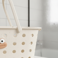 Portable Shower Caddy Basket for Bathroom Dormitory, Quick-Dry Storage Tote with Wet/Dry Separation
