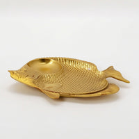 Fishes-Shaped Small Tray Fishes Trinket Dish Aesthetic Key Dish for Dresser
