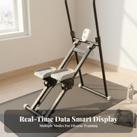 Home Step Climber Full-Body Workout Vertical Climber Exercise Machine Space-Saving Home Cardio Stepper for Women, Men, Indoor, Apartment, Living Room