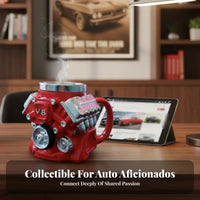 Novelty Gift V8 Engine Cup Resin Exterior V8 Engine Mug Sturdy for Mechanics, Engineers, Garage, Workshop, Workbench