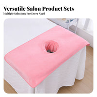 Soft Salon Towel Set Customizable Logo Beauty Bed Cover Highly Absorbent for Estheticians, Beauticians, Spas, Wellness Centers