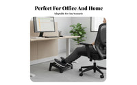 Non-Slip Base under-desk Foot footrest Portable Rocking Footrest with Massager Easy to Assemble Leg Rest Massage Surface for telecommuting Workers, Students, gaming enthusiasts, Study Room, Gaming Setup, on-the-& travel