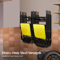 2 Pieces Folding Chair Storage Rack Space Saving Folding Chair Hanger Supports up to 240 Garden Tool Wall Organizer for Garage, Workshop, Basement