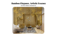 Soft Room Divider Chinese Aesthetic Hanging Screen Light Filtering Partition Curtain Ink Wash Painting Prints Space Separator Multifunctional for Interior Designers, Office Managers, Doorway, Bedroom, Restaurant, Bathroom