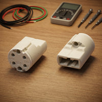 Bulb Holder for Ceramic Lamp Repair, High Temperature Resistant 2A 250V Light Base, Pack of 2 Replacement Lamp Holders for DIY Lighting