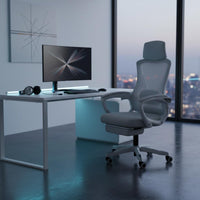 Ergonomic Office Chair Support Reclining Computer Chair with Footrest for Students, Streamers, Dorm Room