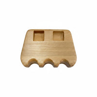 3-Hole Cue Rest Space-Saving Beech Wood Cue Simple Setup Construction Holder