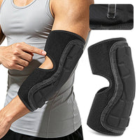 Thickened Elbow Guard with EVA Padding Adjustable Sports Arm Guard Impact-Resistant Protector Flexible for Training