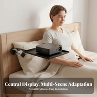 Non-Invasive Setup Display Device Easy Setup Installation Bedside Display Device Shelf Versatile Clamping Home Theater Hardware for Renters, Students