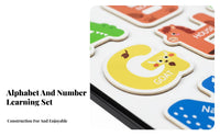 Early Education Stickable Alphabet and Number Toy Educational Stickable Alphabet Set Vibrant Colors for Preschoolers, Refrigerator