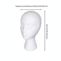 Foam Mannequin Head Stable Headpiece Display Stand Versatile for Cosplayers, Retail Displays, Hair Salons