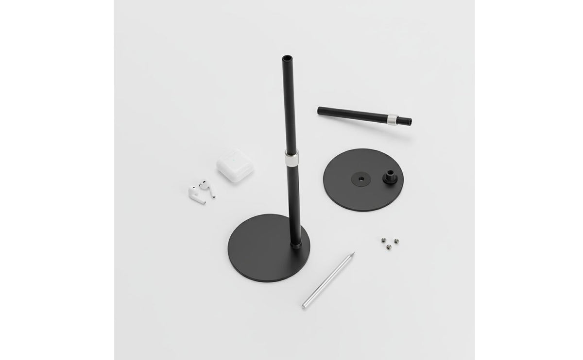 Telescopic Desktop Stand Hands Adjustable Height Phone Stand 360° Rotation Telescopic Phone Arm for Video Conferencing, Home Office