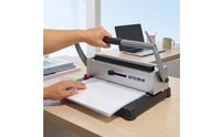 Loop Binding Machine 3:1 Pitch Wire Binding Machine 34-Hole Paper Binder for Professionals, Students, Office