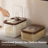 Moisture-Proof Sealed Rice Container Long-Lasting Rice Storage Bin Easy to Clean for Kitchen Countertop
