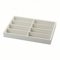 Slim-Profile Eyewear Tray with 8 Compartments Compact Glasses Tray Slim Sunglass Organizer Spacious for Dresser