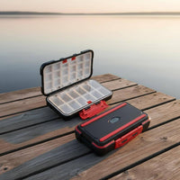Fishing Accessory Box Transparent Lids Double Sided Tackle Box Plastic Storage Organizer Sturdy Divider Case Clear
