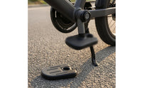 Textured Folding Pedal Rounded Rectangular Electric Bike Pedal Black Riding Gear Installation Screws