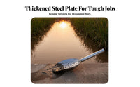Long-Lasting Heavy Duty Slotted Scoop High Effectiveness Manhole Cleaning Scoop Effort Saving Long Handle Drain Strainer Easy to Clean for Plumbers, Maintenance Crew, Construction Workers, Septic Tanks, Sewers, Manholes, Drains