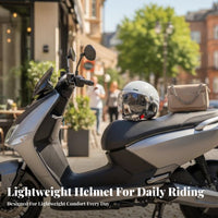 Half Shell 3C Certified Design-Face Hair-Friendly Design Guard Headwear for Women, Commuters, City Commuting