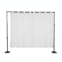 Drillnon-permanent Installation Tension Rod Partition Curtain tool-freestanding Design Floor-to-Ceiling Tension Pole Kit Adjustable Height and Width Room Divider Light-Blocking for Renters, Studio Apartment Dwellers, Students, Bedroom, Dressing Area