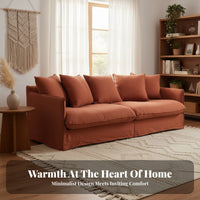 Plush Floor Sofa Japanese & design Couch easy-clean Lounge Chair for Apartment Dwellers, Young Adults, Living Room, study corner, Home Theater