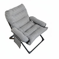Foldable Design Padded Folding Recliner Adjustable Backrest Reclining Chair No Assembly Required Lounge Furniture Soft Cushioning for Students, Young Adults, Dormitory, Balcony, Living Room, Home Office