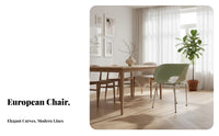 Unique Back Design Ribbed Shell Chair Modern Design Indoor Furniture Ergonomic Backrest Versatile Use for Business Owners, Interior Decorators, Homeowners, Dining Room, Office, Commercial Areas, Kitchen