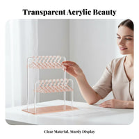 Hanger Design Earring Stand Untwist-Untangled Storage Hanger Earring Rack Miniature Closet Jewelry Holder Large Capacity Easy