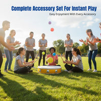 Team Building Drum, Ball Bouncing Game Equipment, Outdoor Activity, Classic Collaboration Drum, Multiple Colors, Group Play