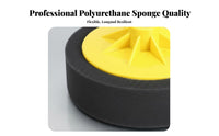 fastener and Loop Fastener Wavy-Faced Polisher Disc Machine cleanable Polishing disc Reusable Buffing Wheel Highly Absorbent for auto Detailers, Auto aficionados, auto shop Technicians, Vehicle Waxing, Paint Correction, Garage