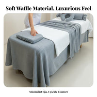 4 Pieces Luxury 4-Piece Massage Table Sheet Set Minimalist Design Massage Table Sheet Set Professional Look for Estheticians, Spas, Hotels