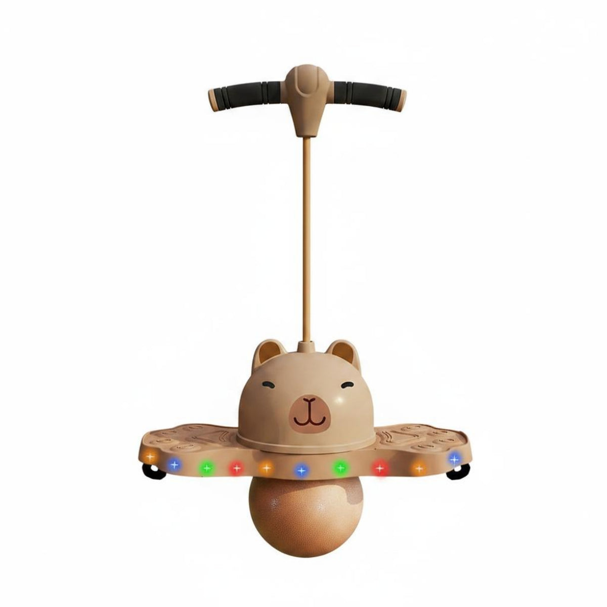 Capybara Jumping Ball Wear-Resistant Jumping Ball Exercise Toy Handle Rebound Toy Anti-Slip Cushioned