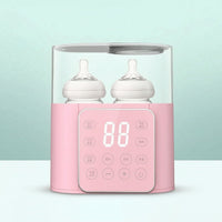 Sterilizing Baby Bottle Warmer with Sterilizer Multifunctional Double Bottle Warmer Fast Heating Appliance Digital for Parents, Newborns, Nursery, Kitchen, Home