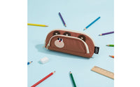 Pencil Case Portable Cute Animal Stationery Case Secure Zipper Closure Animal Pencil Pouch for Students, Children