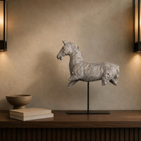 Tabletop Horse Ornament Textured Home Contemporary Style