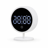 A and C-Powered Digital Alarm Clock Slim Digital Clock with Stand Easy to Read Minimalist for Students, Nightstand
