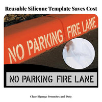 No Parking Fire Lane Restricted Access Area Stencil Flexible Restricted Access Area Marking Template Parking Lot Stencil for Property Managers