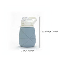 Food Grade Collapsible Travel Bottle Portable Silicone Water Bottle Space-Saving Large Capacity Water Container Lightweight for Travelers, Campers, Athletes, Outdoor, Sports
