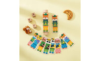 Early Education Rotating Block Learning Toy Cognitive Development Creature Rotating Game Hand-Eye Coordination Wooden Mix and Match Blocks for Toddlers, Preschoolers, Babies
