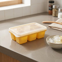 Water Bottles and Baby Food Silicone Ice Trays with Lid, Pack of 3 Easy Release Cube Tray Set, Home Bar Accessories with Removable Cover Lid