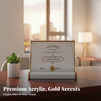 A4 Certificate Frame High Definition A4 Acrylic Frame Sturdy Acrylic Award Display for Office Workers, Homeowners, Commerce Show, Retail Store