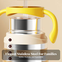 Leak-Proof Toddler Straw Cup Safe Toddler Straw Bottle Drop-Resistant for Toddlers, Child S 6+ Months, Preschool, Playground, Home Use