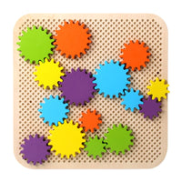 Rotating Gear Block Set Problem Solving Interlocking Gear Building Toy Hands-on Learning for Children Aged 3-6, Preschoolers