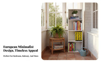 Space-Saving Windowsill Cabinet adaptable 6-Tier Narrow shelving unit Multi-Purpose Storage Rack Easy Assembly for Apartment Dwellers, Office Workers, Balcony, Bedroom, Small Spaces, Living Room